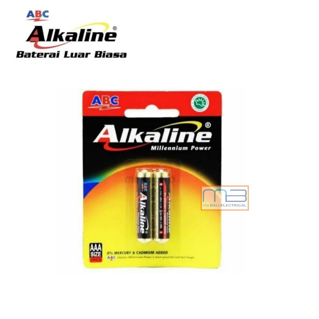 Battery ABC Alkaline AAA A3 LR03 Isi 2