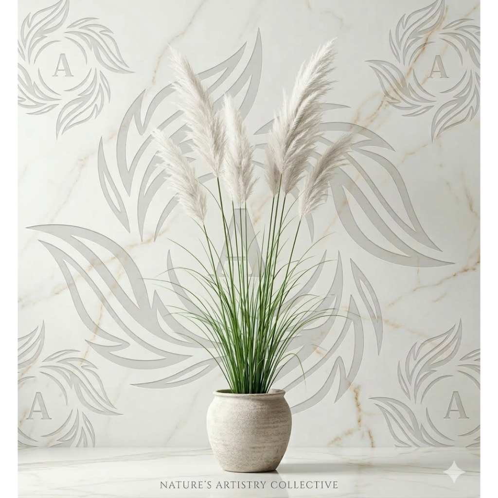 Tanaman Hias Ilalang Ekor Kuda / Rumput Ekor Kuda Bunga Putih