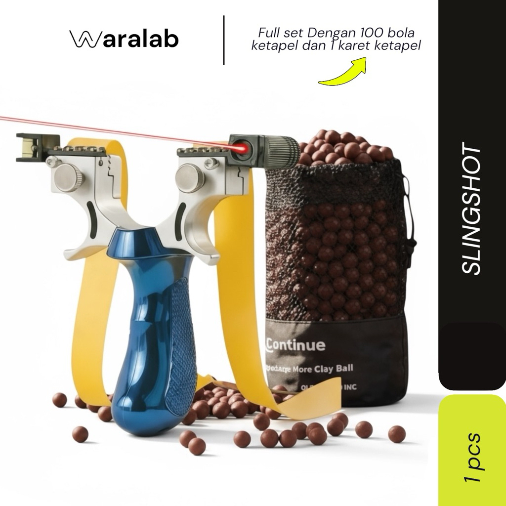 ketapel laser resin biru ketapel suliao / ketapel full set waralab