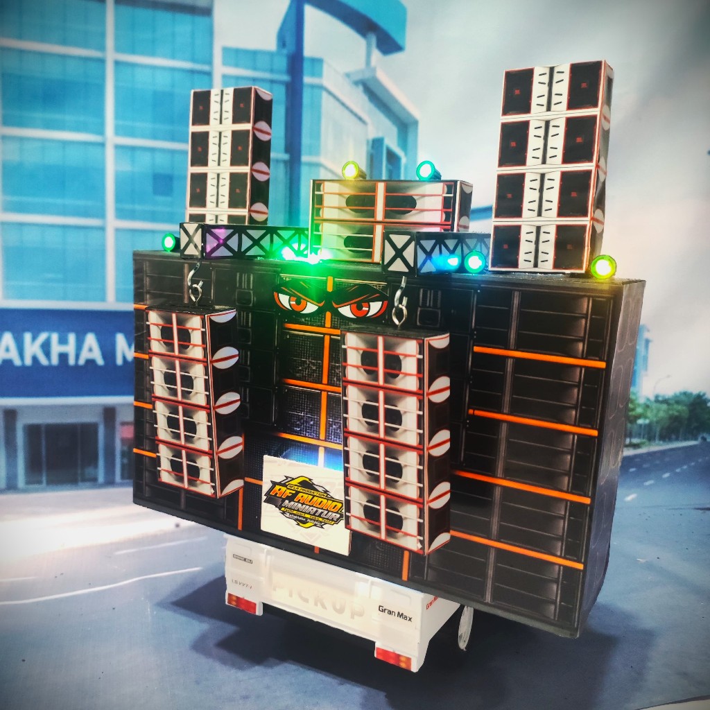 SOUND HOREG GANTUNG MINIATUR SET MOBIL PIKAP BLUETOOTH SIAP BUNYI