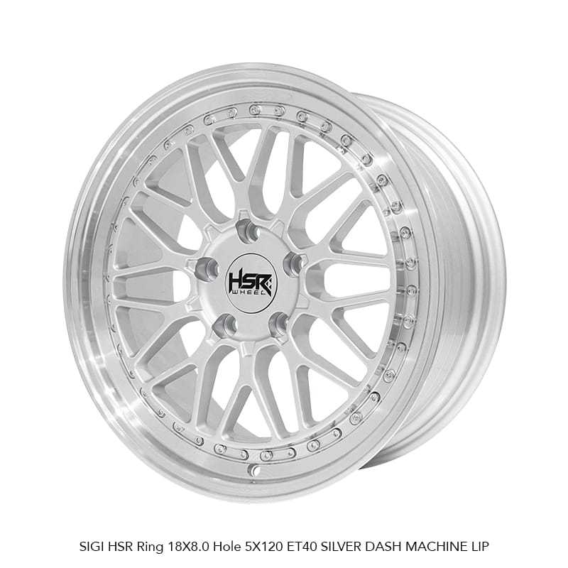 Velg Mobil Ring 18 HSR SIGI Silver Buat Mobil BMW F30/F10 Dll
