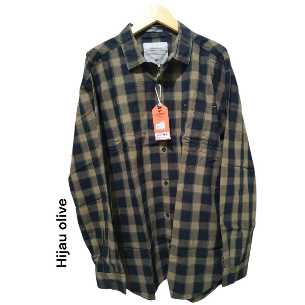 Kemeja lengan panjang cardinal casual original