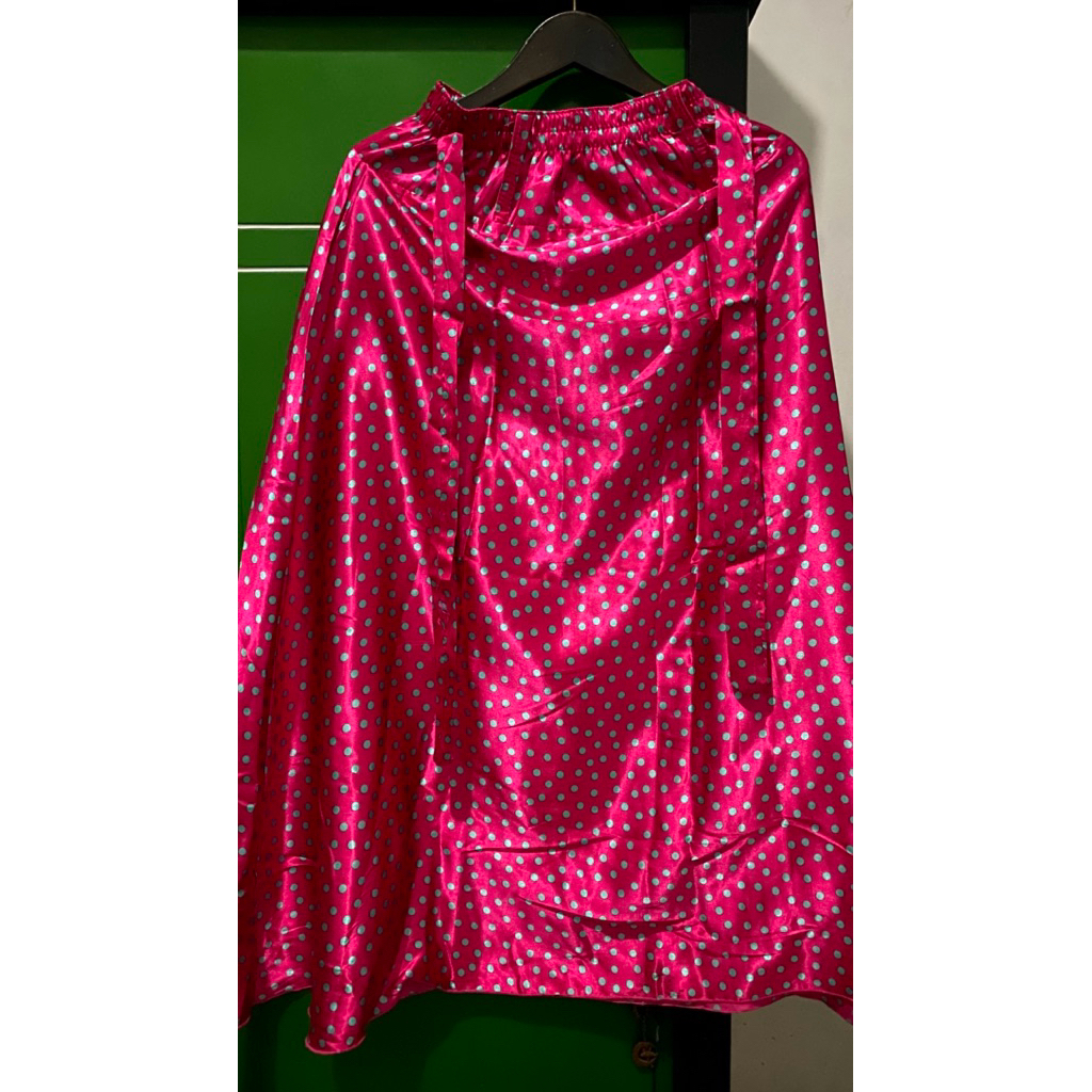 Preloved rok polkadot warna pink Fanta  bydillah