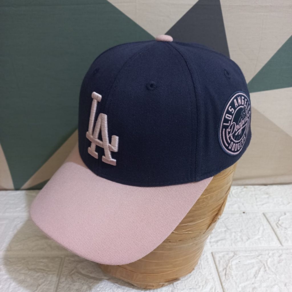 Topi Baseball Original Wanita Logo LA Adjustable stok 7740