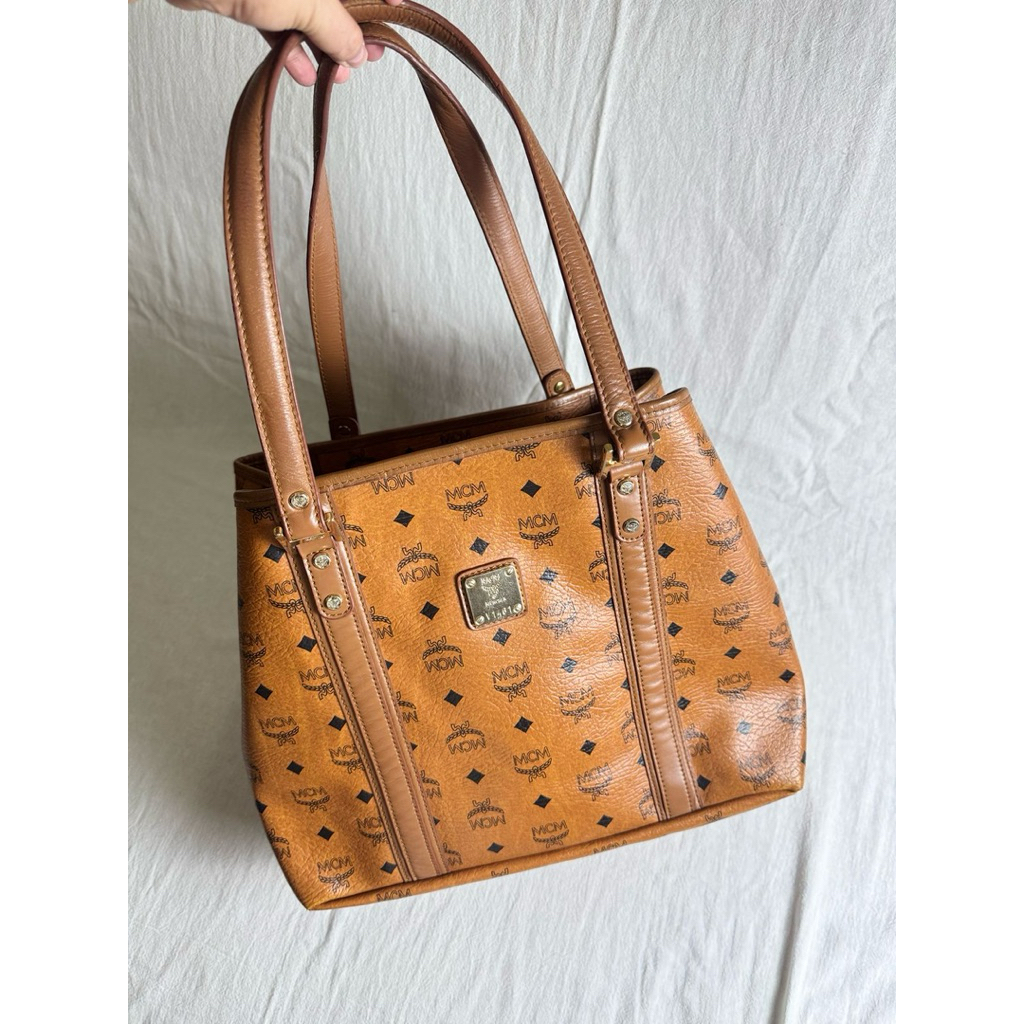 TAS EMCEM COGNAC TOTE BAG PL
