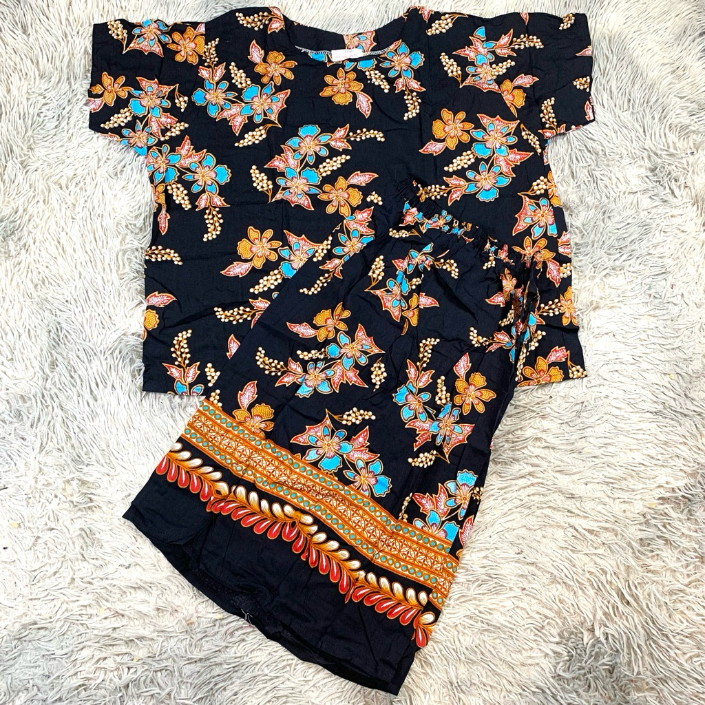 Tebobok - Stelan kulot Gajah Putih | Daster Batik Gajah Putih