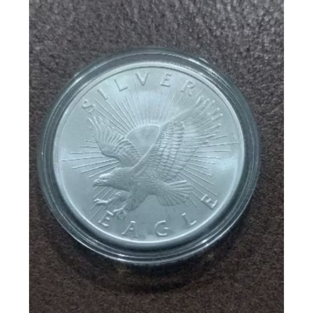 United States Koin Silver 1OZ Silver Eagle UNC (Sesuai Foto)