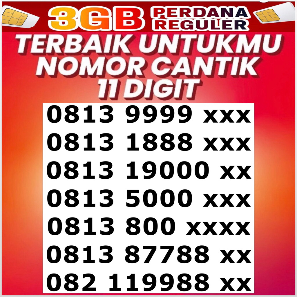 Nomor cantik simpati 888 999