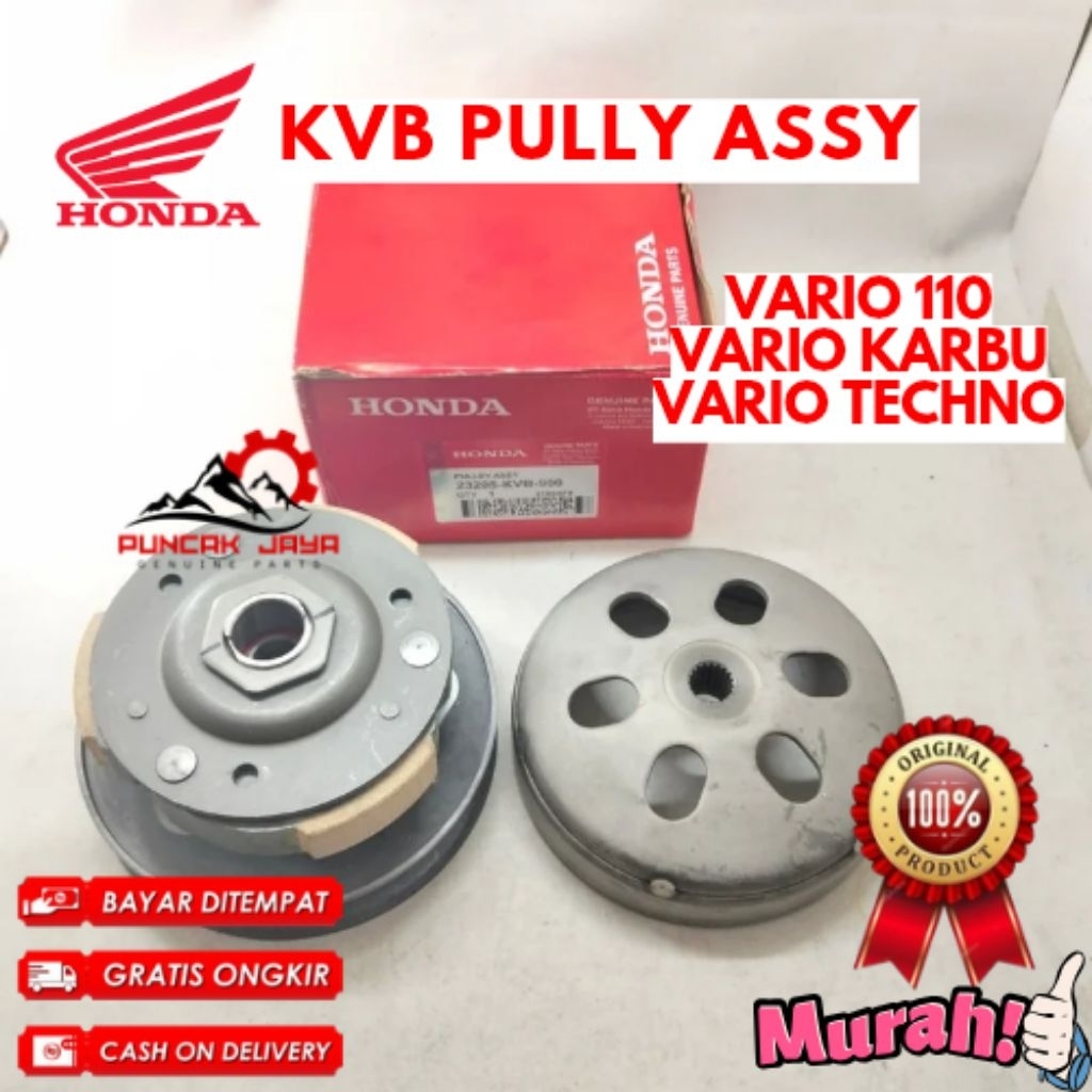 PULLY ASSY ORIGINAL HONDA KODE KVB PULLY ASSY VARIO 110, PULLY ASSY VARIO KARBU, PULLY ASSY VARIO TE
