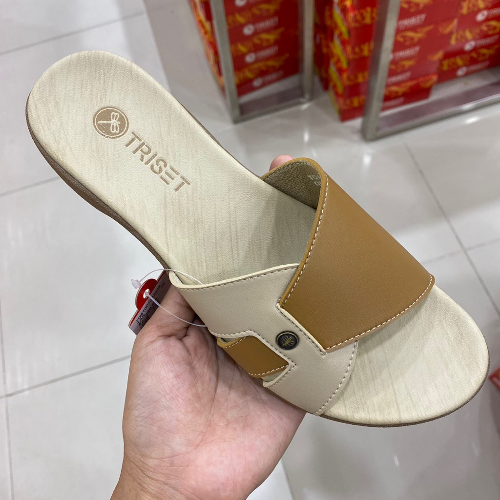 TRISET SANDAL WANITA SOL EMPUK BAHAN KULIT ORIGINAL MATAHARI