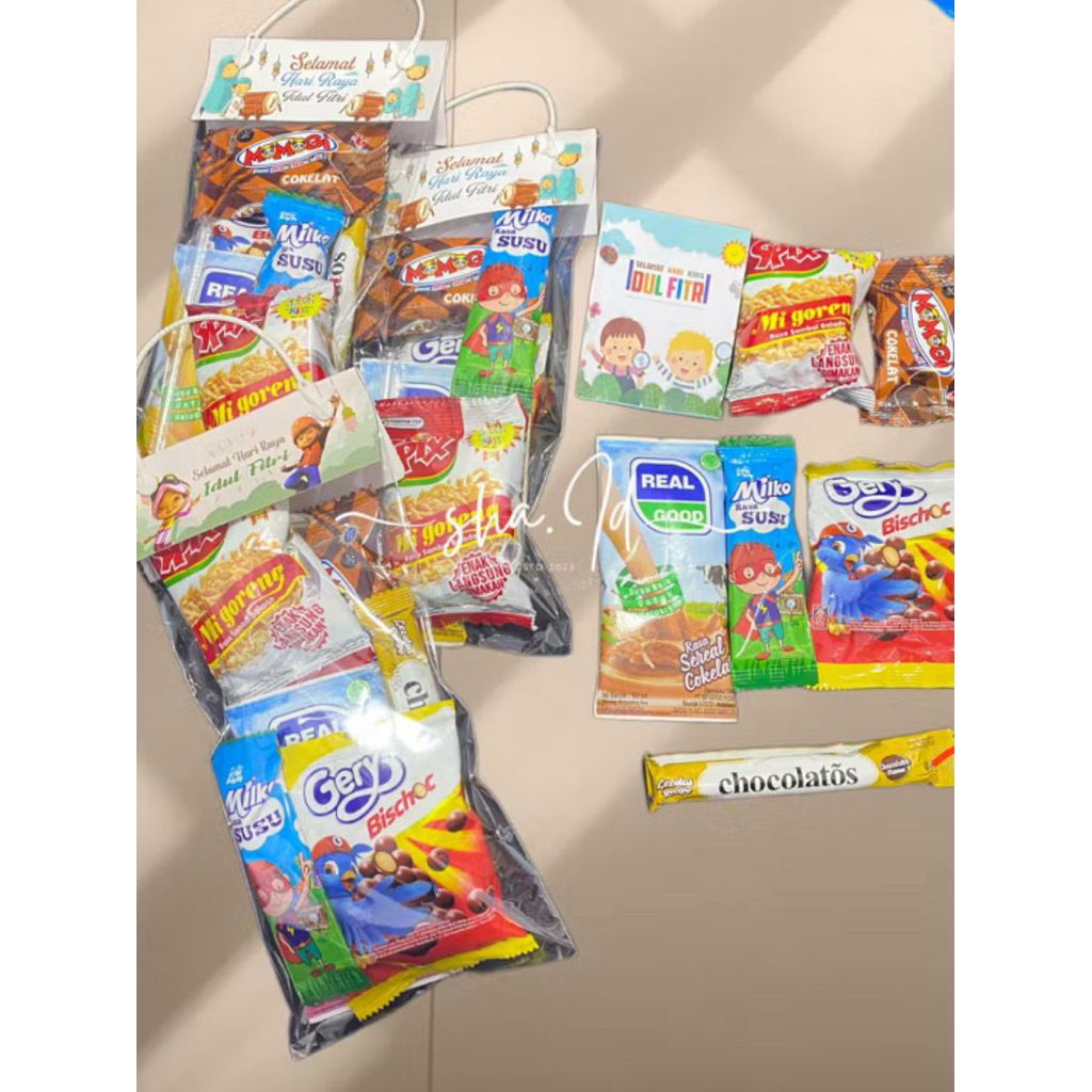Hampers snack anak souvenir lebaran anak Thr anak