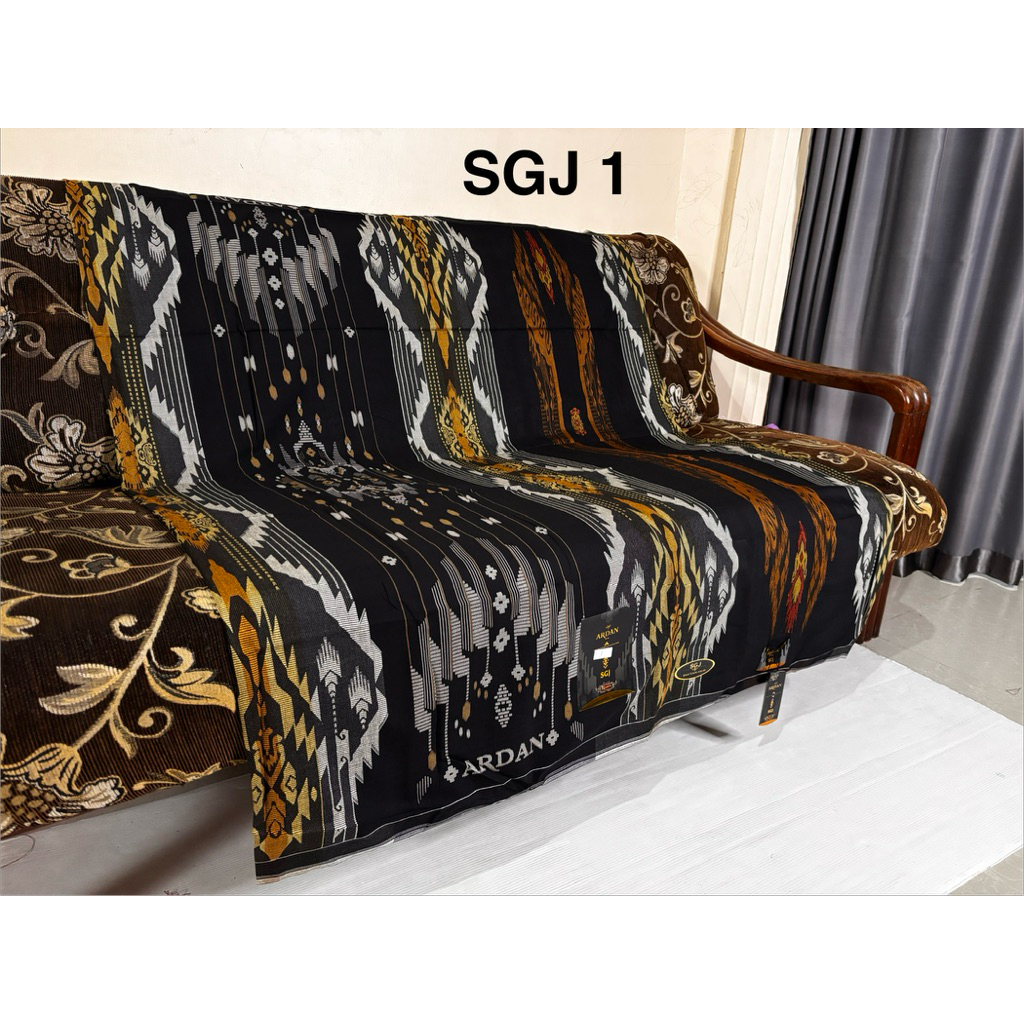 Sarung Ardan FAMILY BRILIANT GOLD KEMASAN BOX ARDAN STAR Songket ORIGINAL 100% SARUNG MURAH