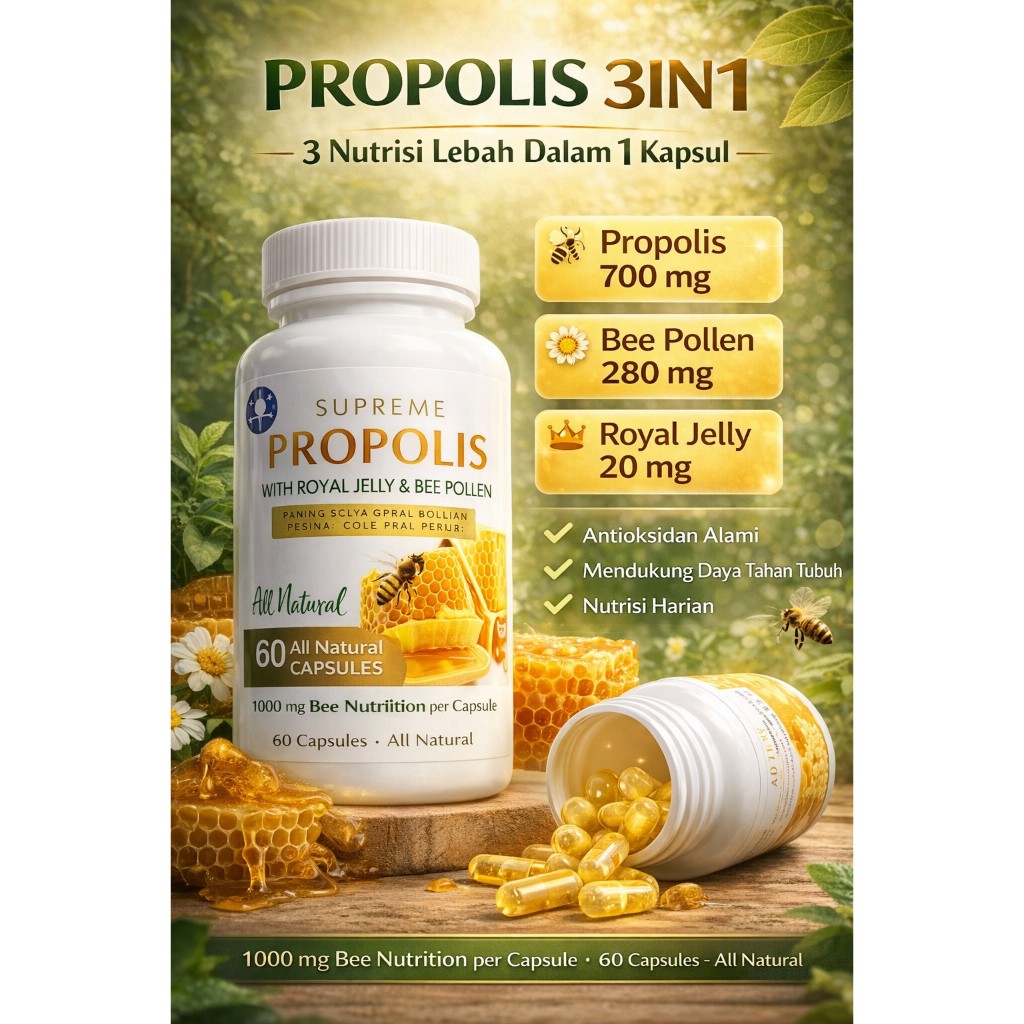 Propolis, Royal Jelly dan Bee Polen