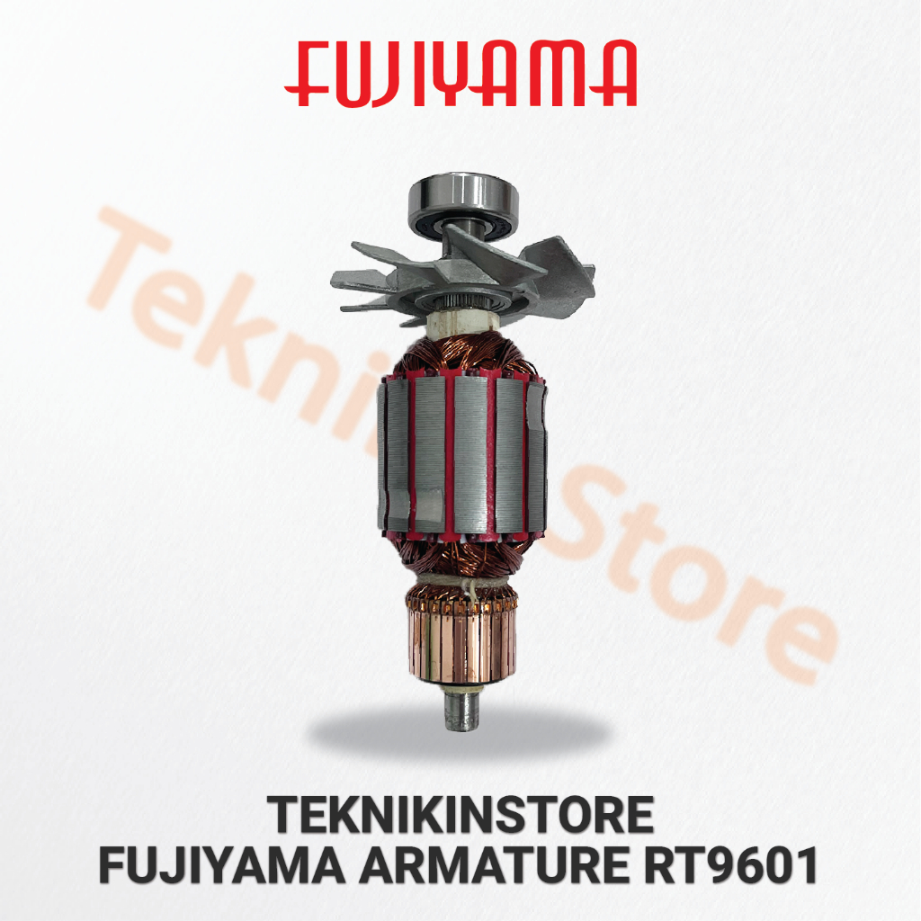 Armature Angker Fujiyama 3601 RT9601 Tembaga Asli + 2 Bearing Mesin Router