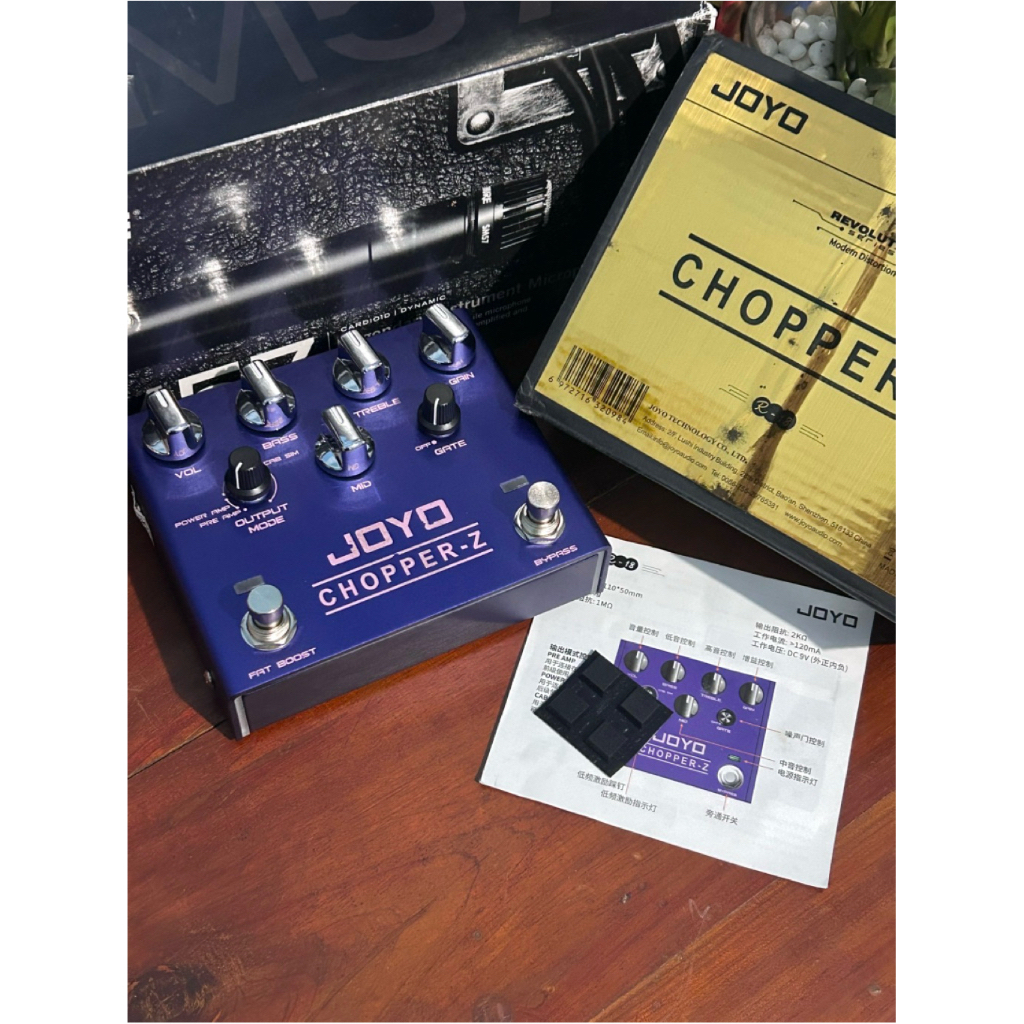 JOYO Chpper Z R-18 High Gain Distortion Preamp Power Amp Cabsim Pedal Efek Gitar