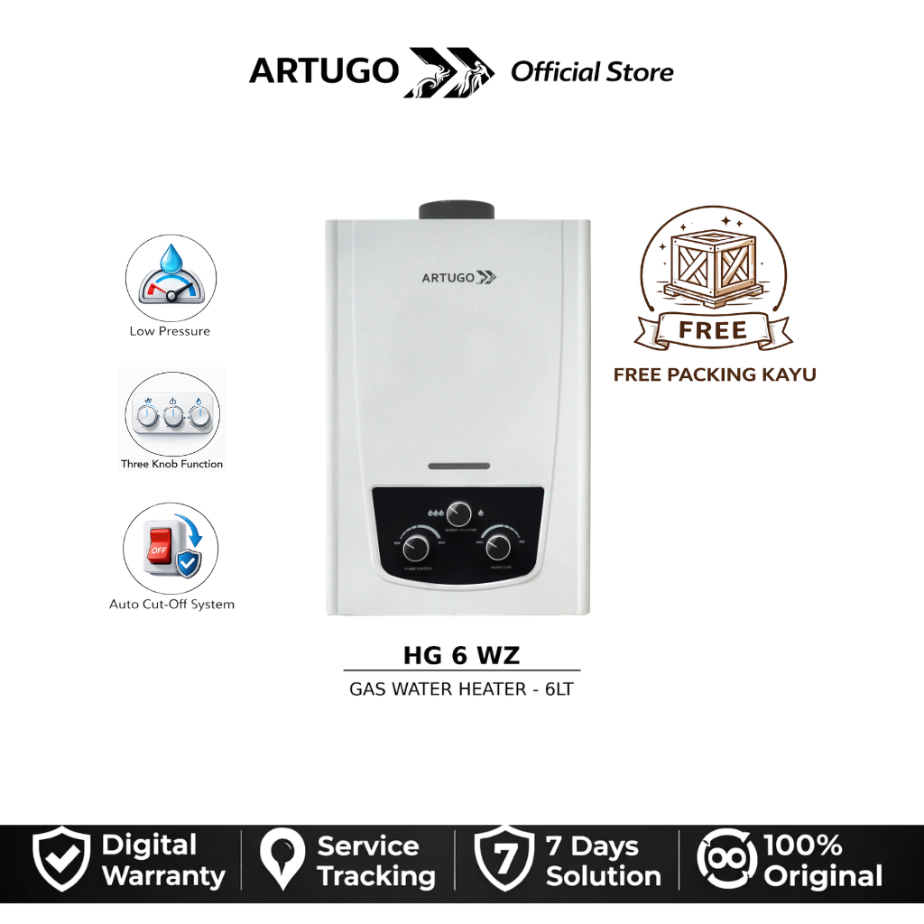 ARTUGO Water Heater Gas HG 6 WZ