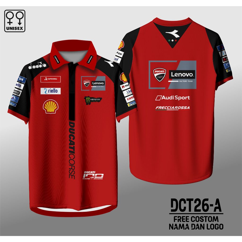 jersey crew motogp ducati lenovo jersey marquez 2026 kaos motogp ducati
