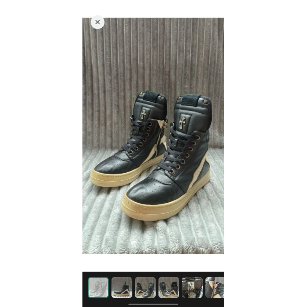 Rick Owens Geobasket High Chrome Hearts Size 42 (27)