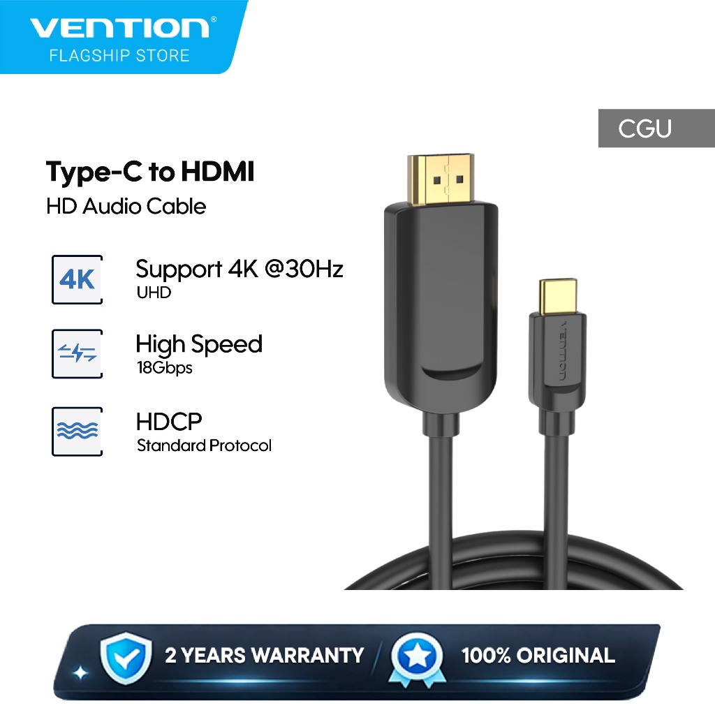 Vention Kabel Audio Type-C to HDMI HD Video Converter - CGU