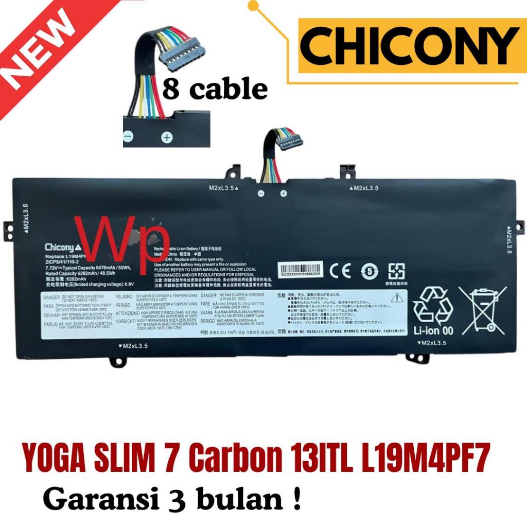 Baterai Laptop Batre Battery Yoga Slim 7i Carbon 13ITL5 Slim 7 13ACN5 L19M4PF7