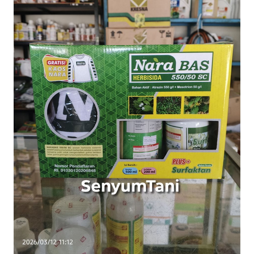 Herbisida jagung NaraBAS 550/50SC 500ml sama seperti kayabas