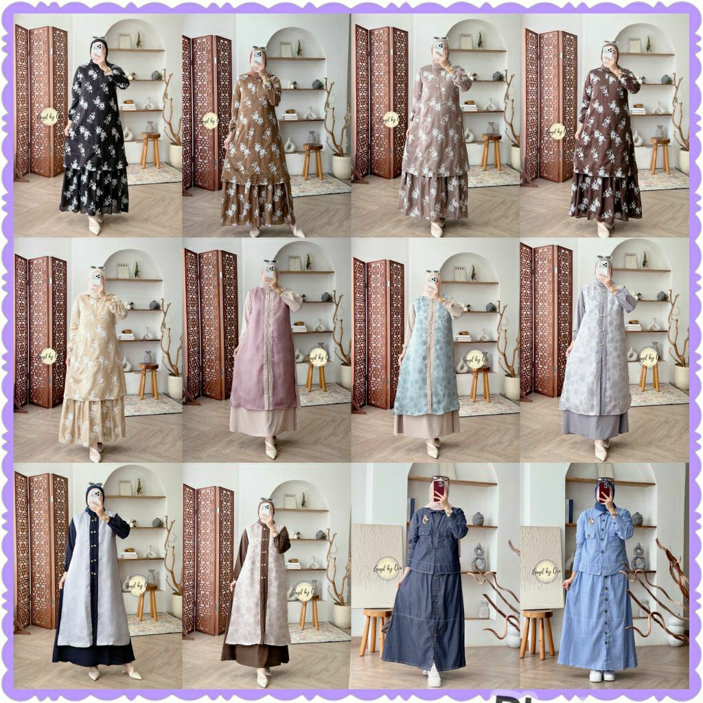 YAMEENA DRESS PREMIUM GAGIL/AZEZEYA SET PREMIUM GAGIL/SYAFANA SET ROK GAGIL/YUNAIVA SET ROK GAGIL/AL
