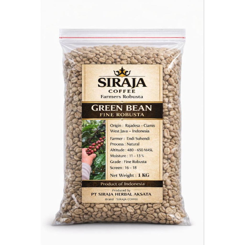 biji kopi green Bean fine robusta