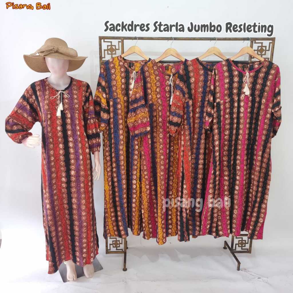 Sekdres Starla Jumbo Resleting By Pisang Bali Busui Bahan Rayon Halus Terbaru Terlaris Asli Pekalong