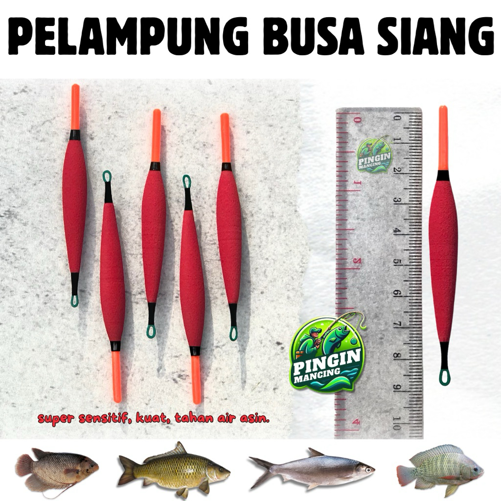 Pelampung Pancing Busa Jarum Tumpul Siang Super Sensitif Ikan Mas Nila Gurami Bandeng Patin Bawal Le
