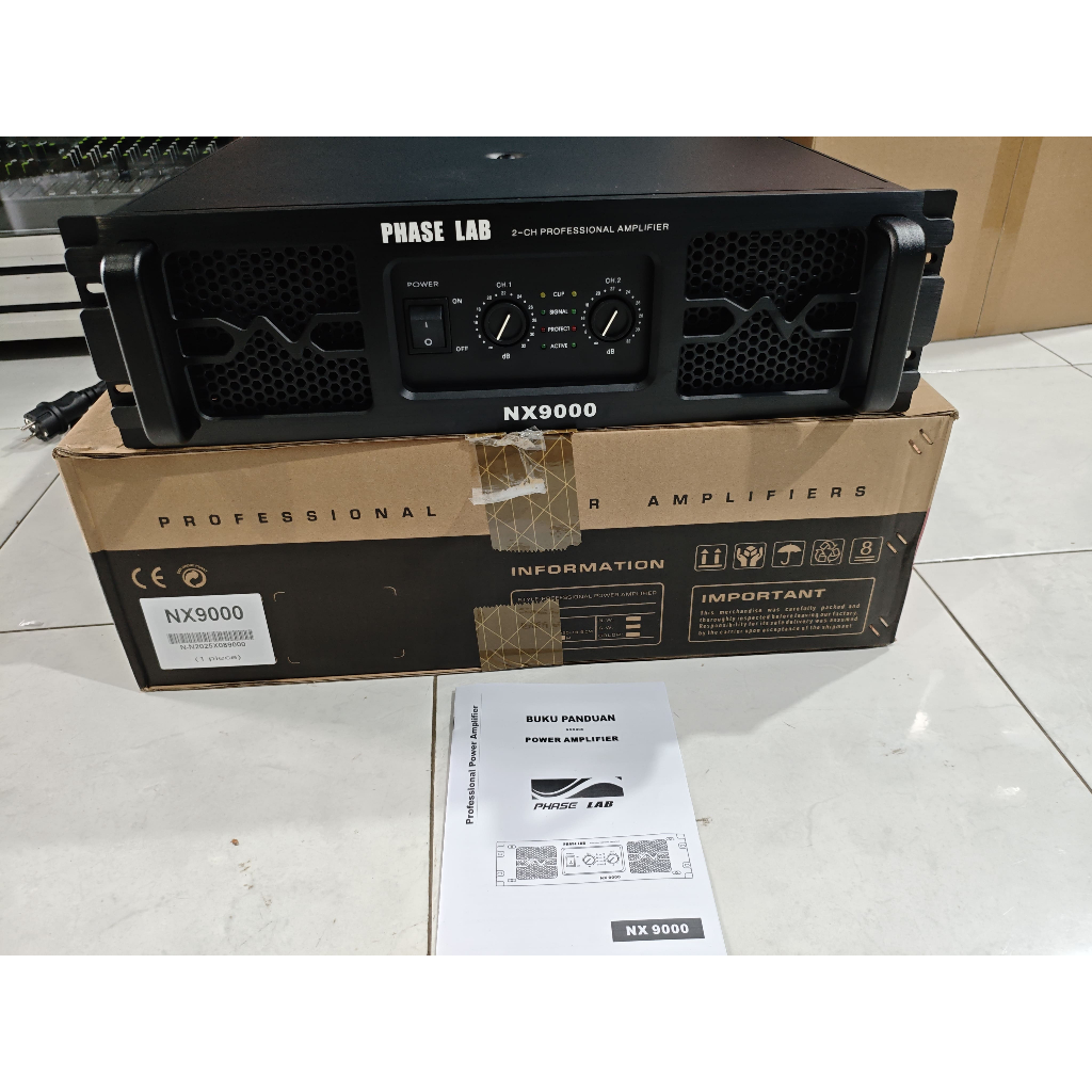 Power Amplifier Phaselab Phase Lab NX9000 NX 9000 Original Garansi Resmi NX-9000 Class TD 2x1800 Wat