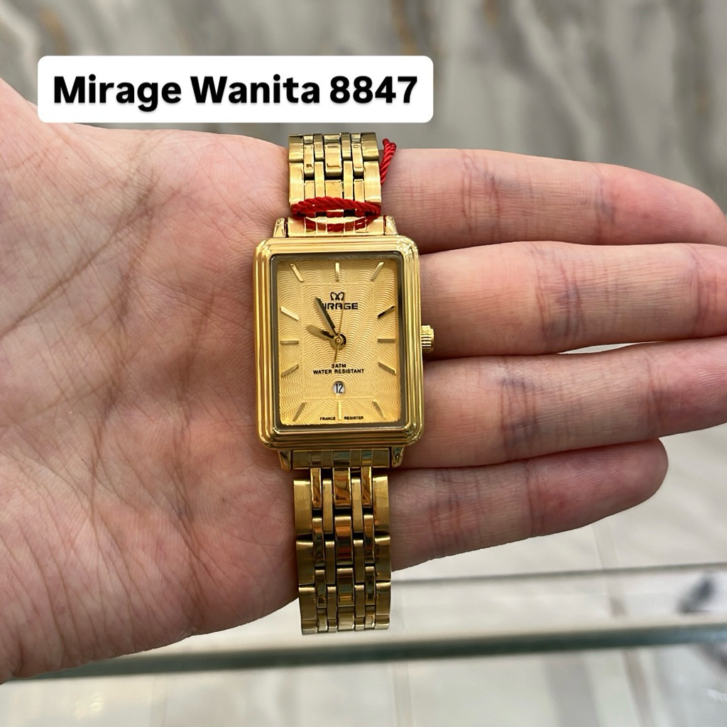 Jam Tangan Mirage 8847 Wanita Gold