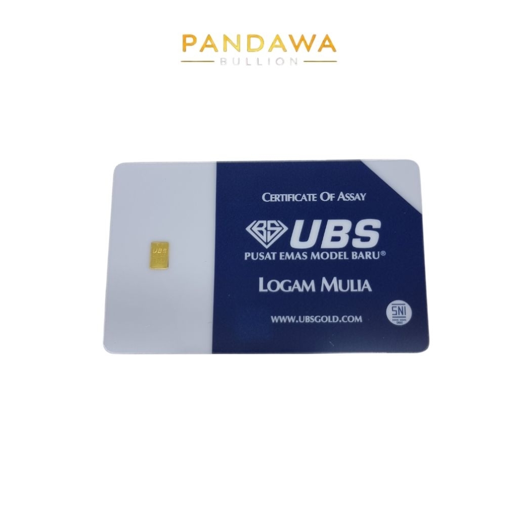 Logam Mulia Emas Murni 24K UBS gold 0.1Gram