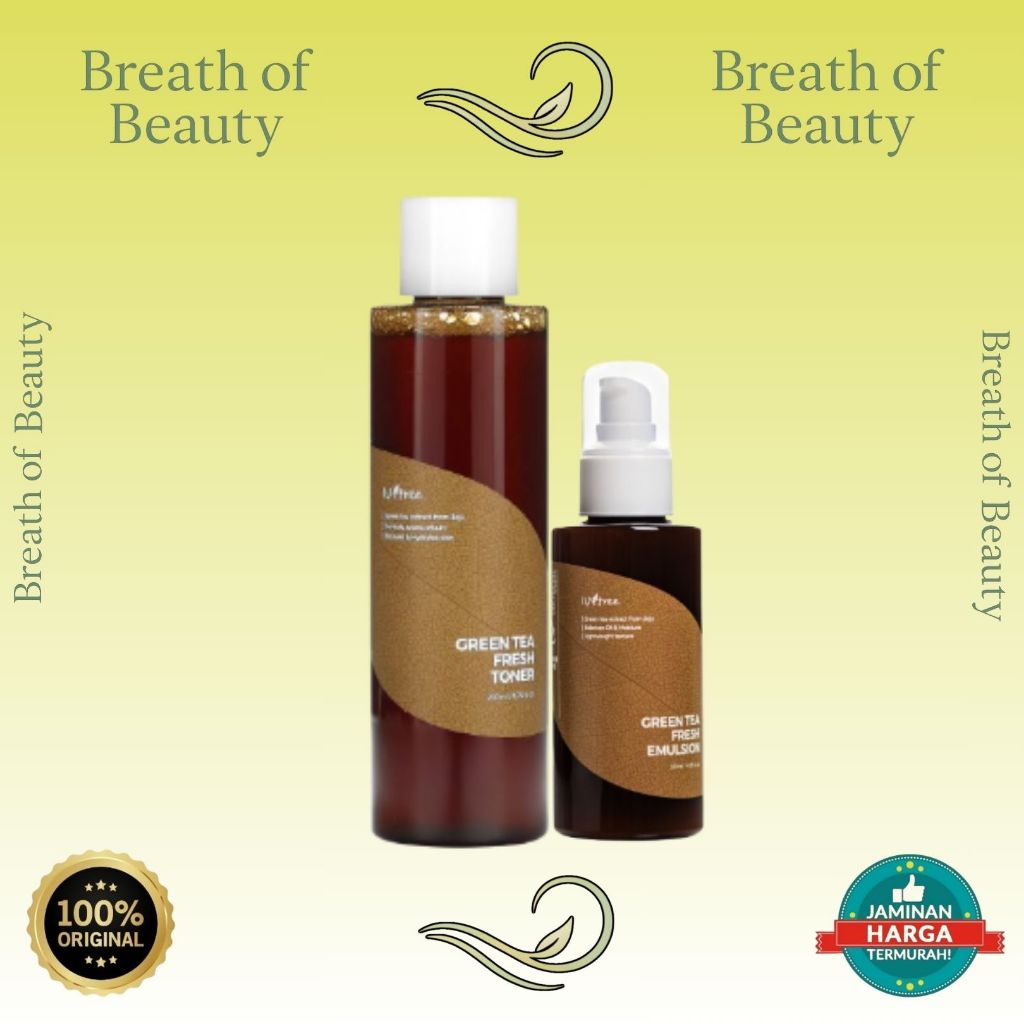 Isntree Green Tea Fresh Toner 200mL | Emulsion 120mL