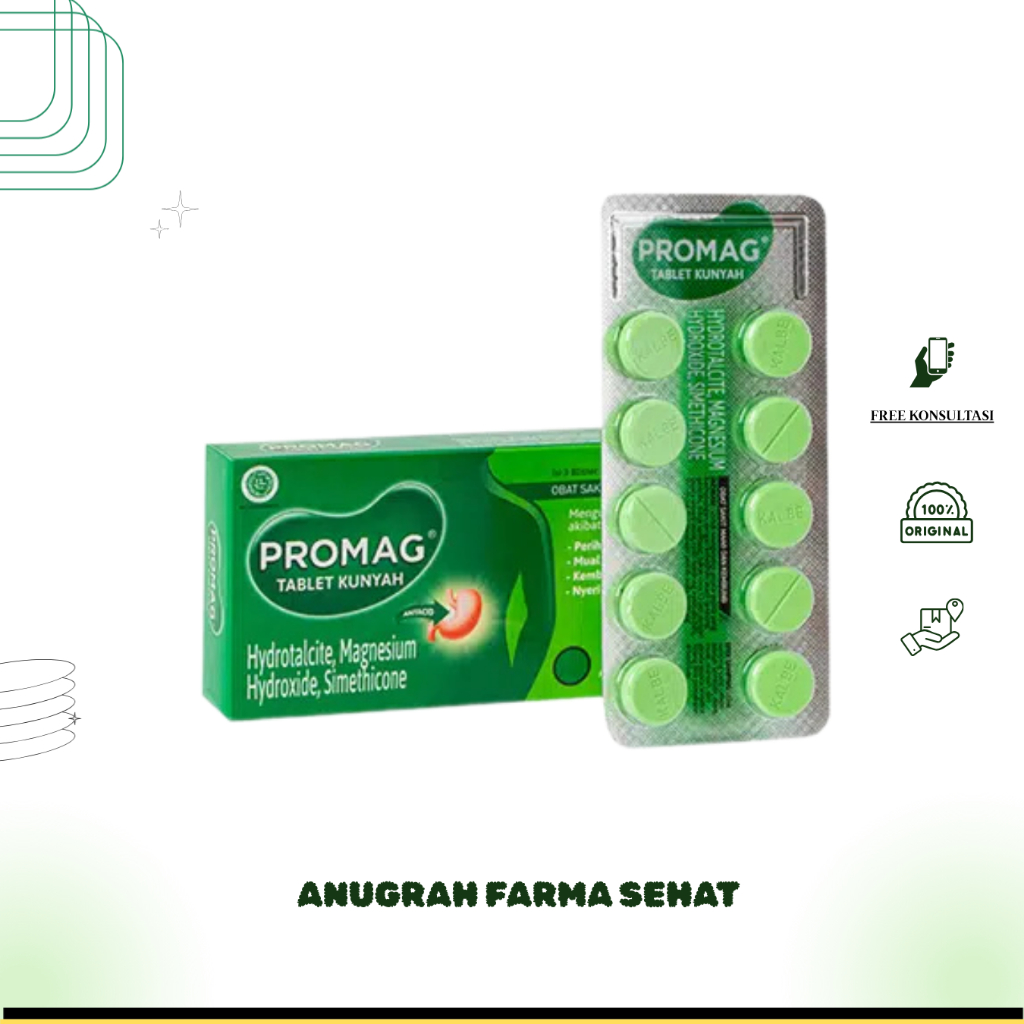 PROMAG TABLET STRIP - Obat Maag & Asam Lambung