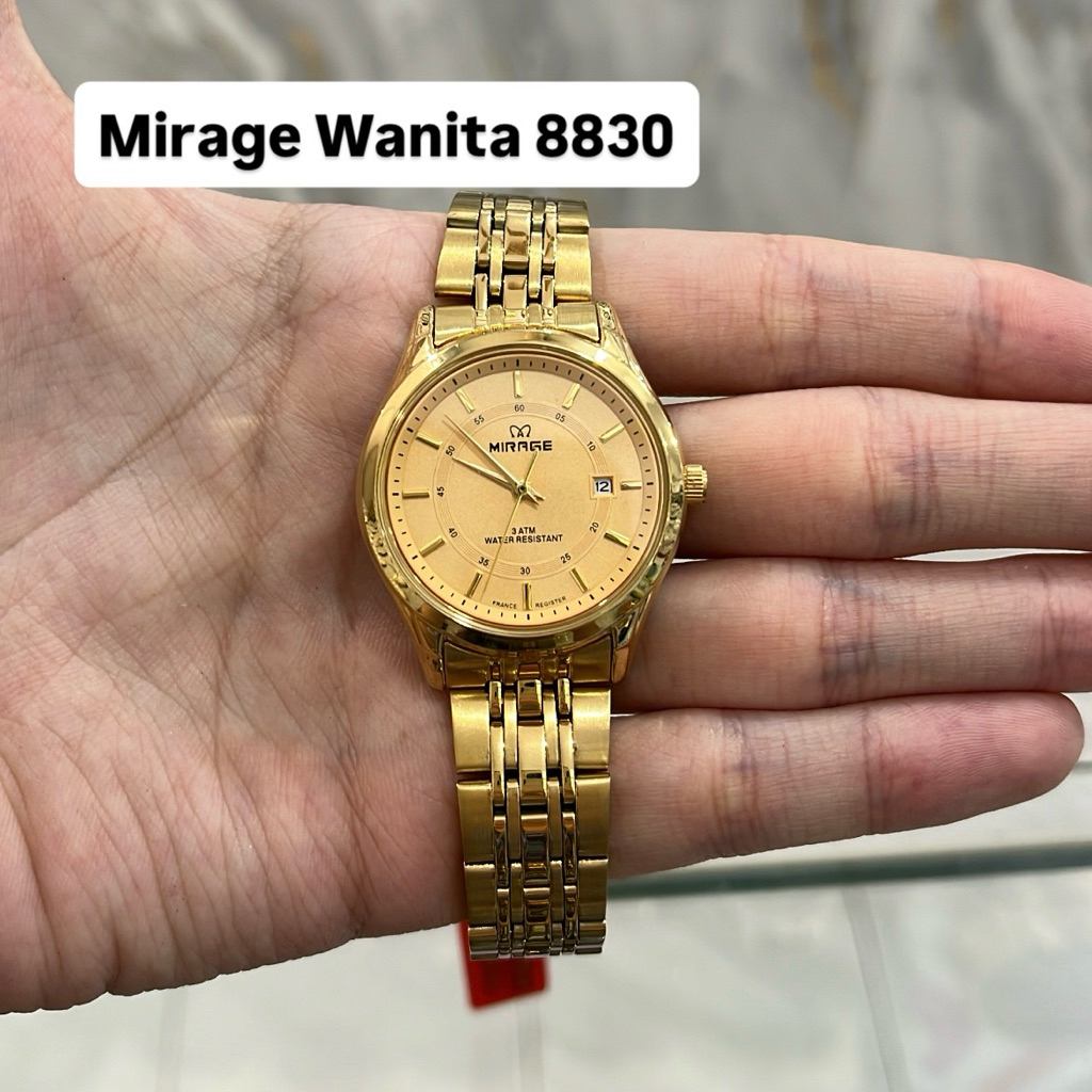 Jam Tangan Mirage 8830 Wanita Gold