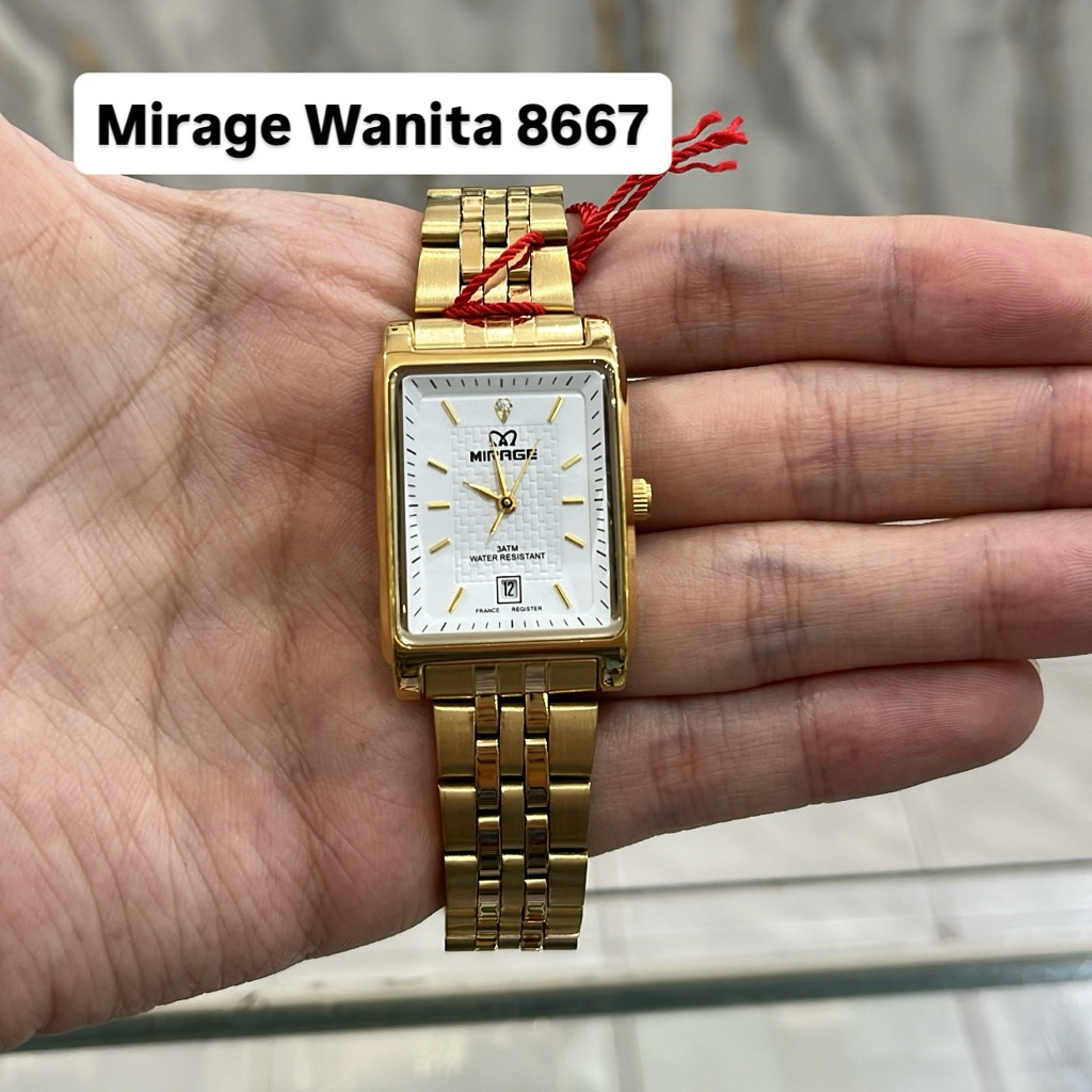Jam Tangan Mirage 8667 Wanita Gold