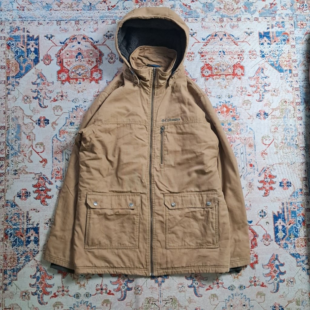 [RARE] Columbia Mountain Parka Jacket, Columbia Canvas Jacket, Columbia Work Jacket