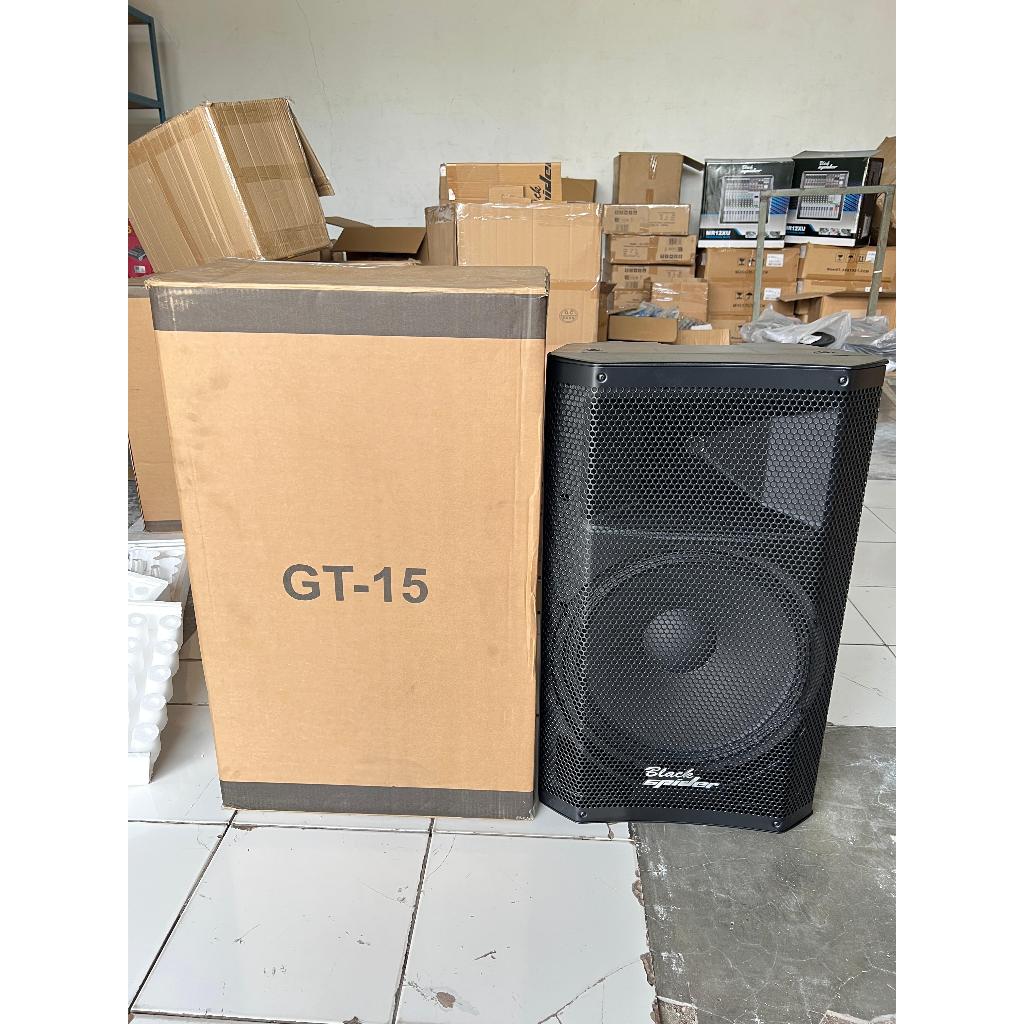 [ Satuan 1 BOX ] Speaker Aktif Black Spider GT-15PS GT15PS GT15 GT 15 PS GT 15PS 15 inchi 1 Pcs Biji