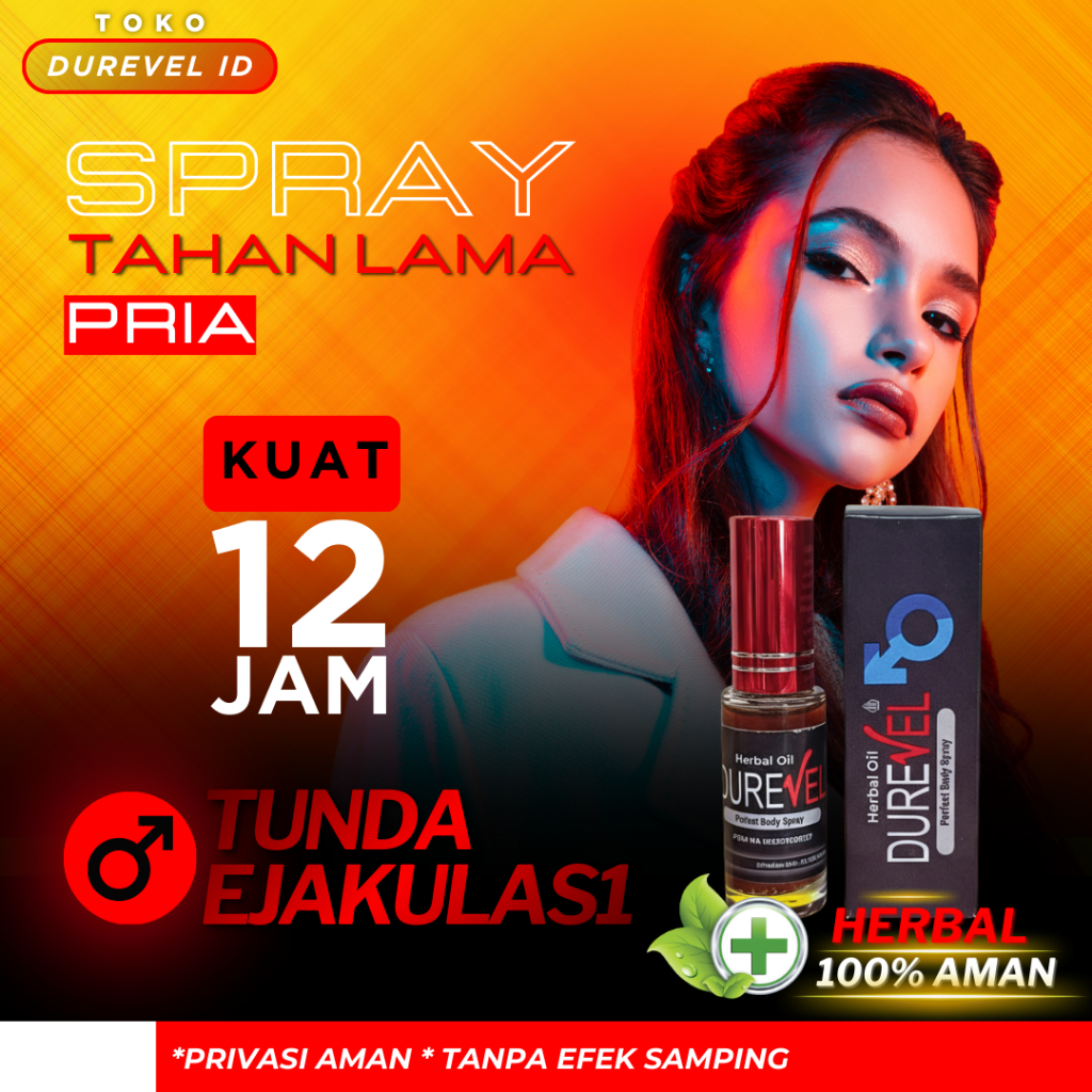 Obat Kuat Oles Pria Durevel Spray Tahan Lama Penunda Ejakulasi | Delay Spray Herbal