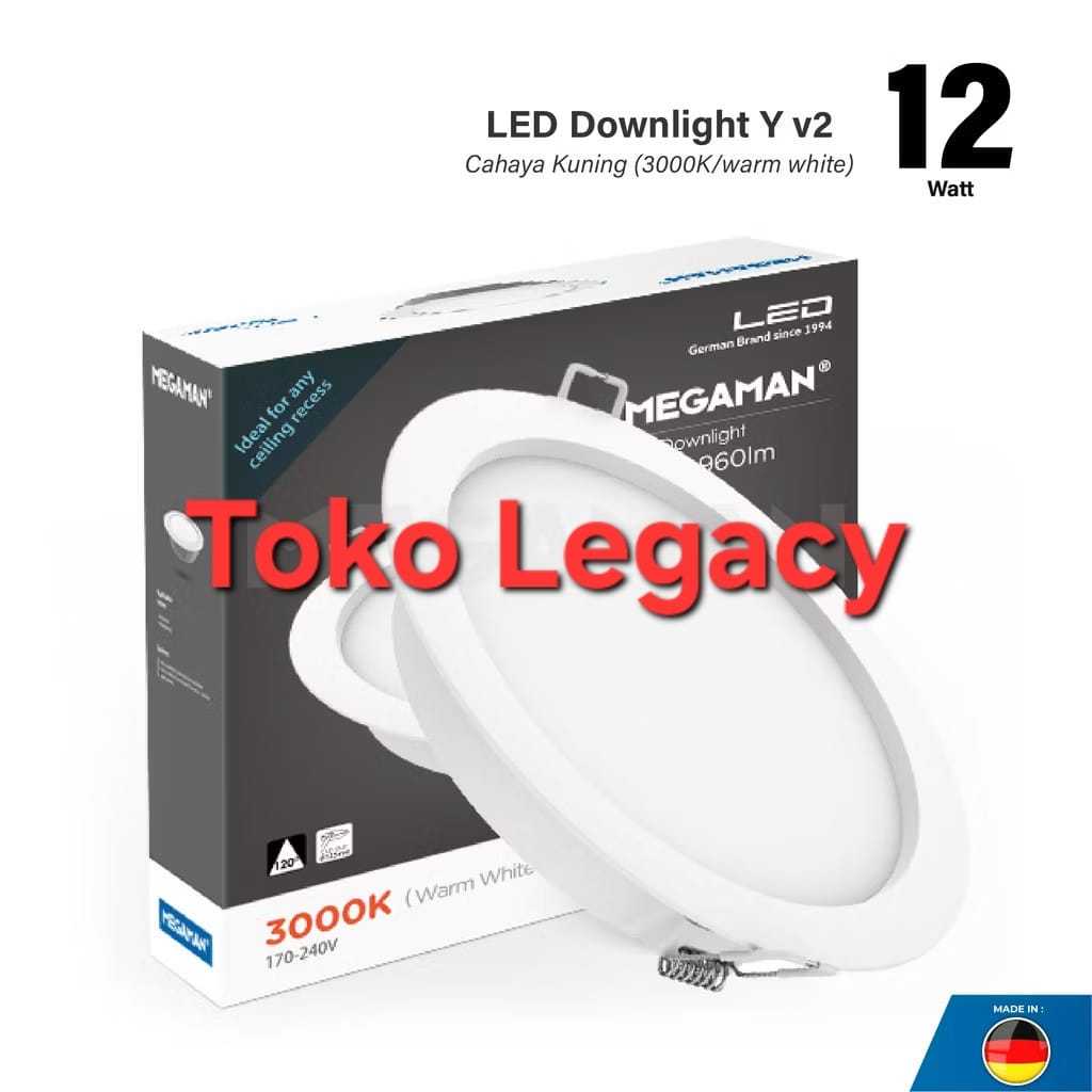 LED DOWNLIGHT MEGAMAN MQTL1119-Y V2 12W 170-240V 3000K/4000K/6500K