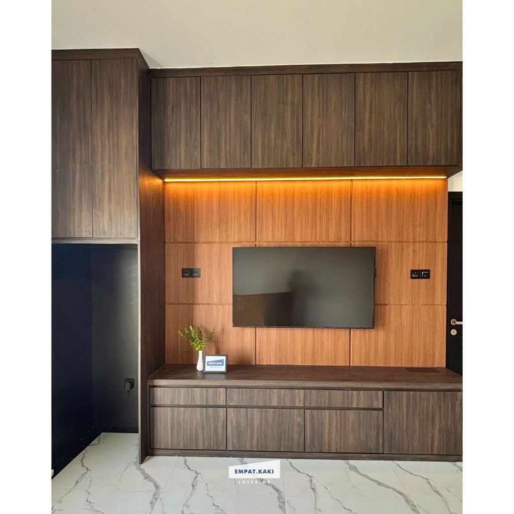 BACKDROP TV CUSTOM MINIMALIS