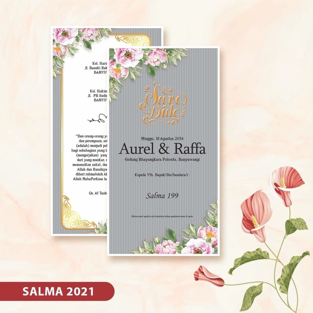 CETAK UNDANGAN PERNIKAHAN TEMA RUSTIC | Salma 199 | PADANG INVITATION
