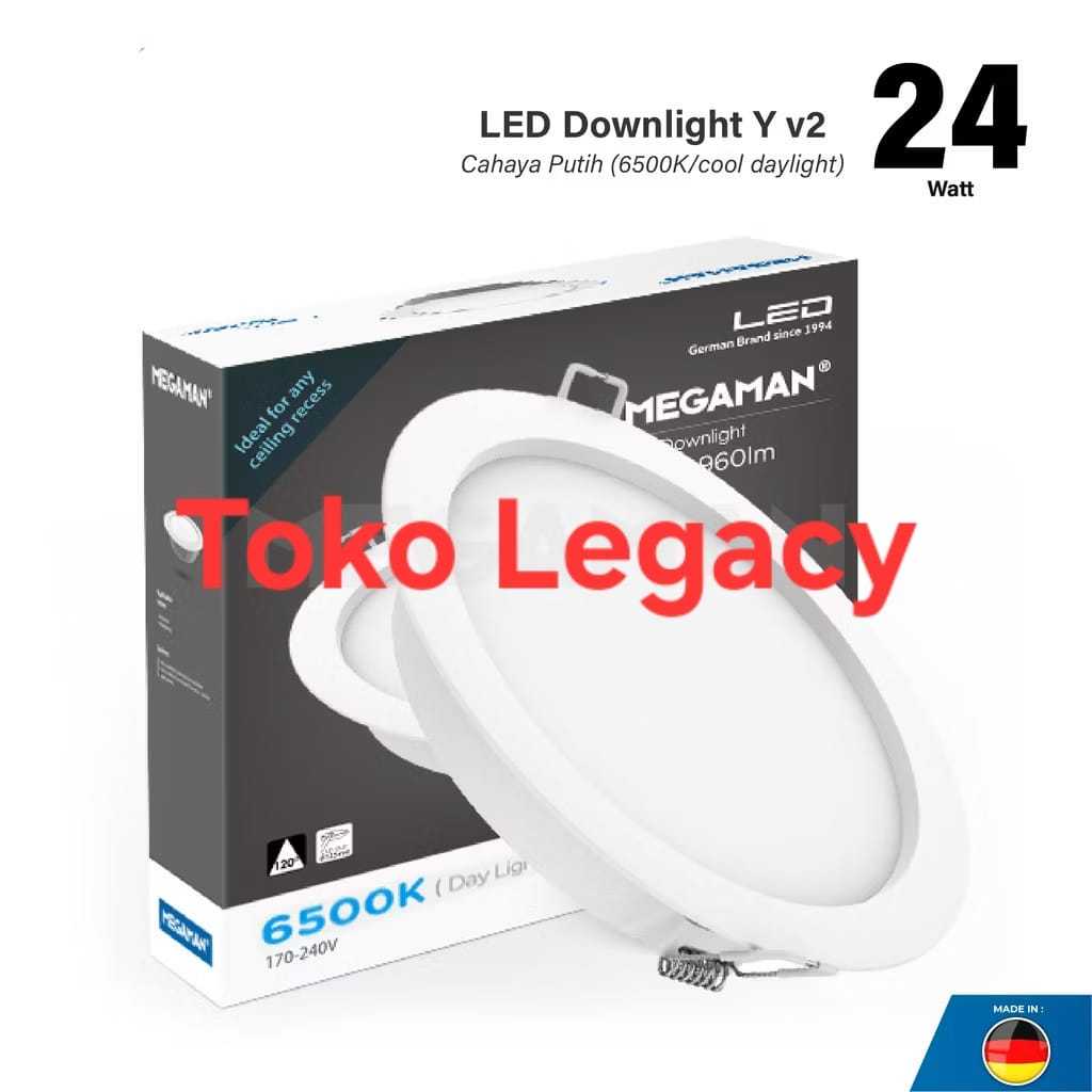 LED DOWNLIGHT MEGAMAN MQTL1119-Y V2 24W 170-240V 3000K/4000K/6500K