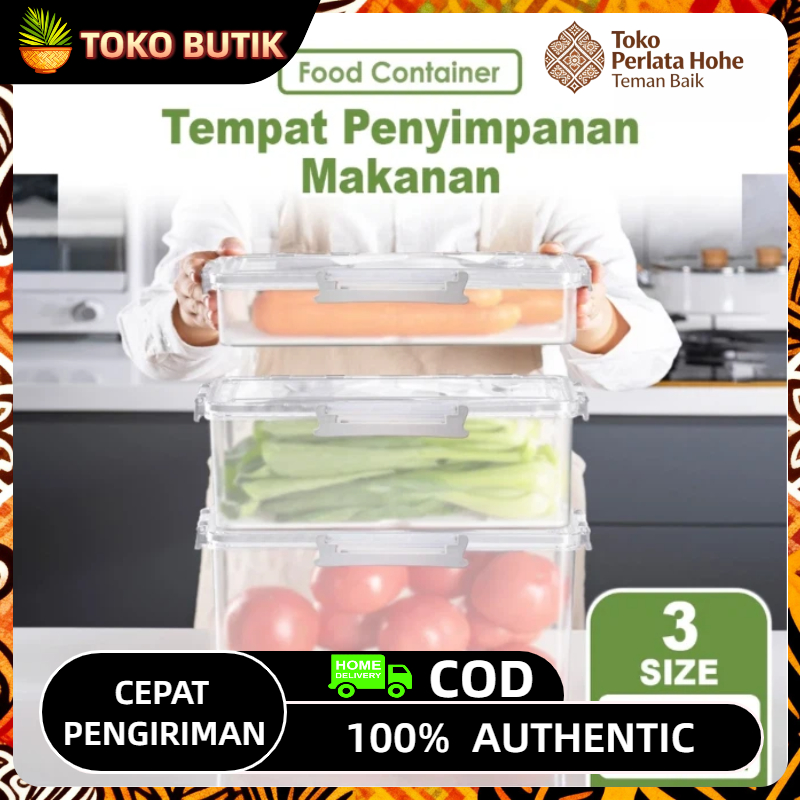 Wadah kulkas food grade Set Kotak Penyimpanan Makanan Wadah Penyimpanan Sayur Buah