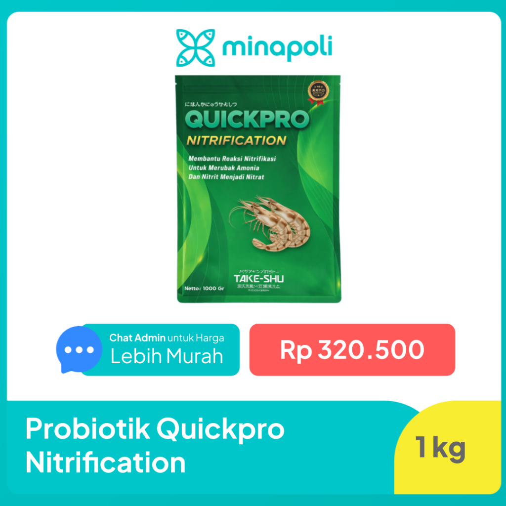 Probiotik Udang dan Ikan Quickpro nitrification kemasan 1 kg