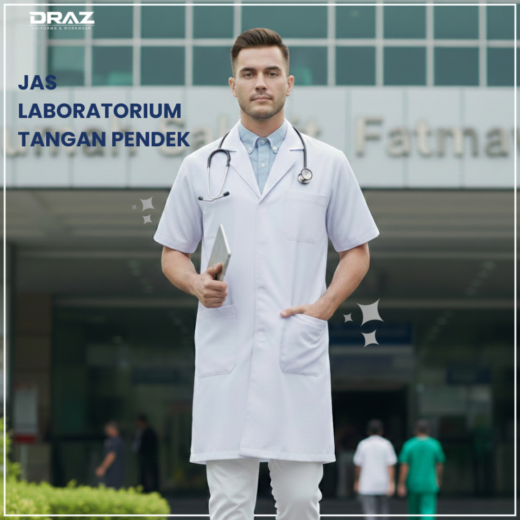 TOKODRAZ - Jas Lab, Jas Laboratorium, Jas Lab Lengan Pendek, Jas Lab Praktek, Perlengkapan Lab