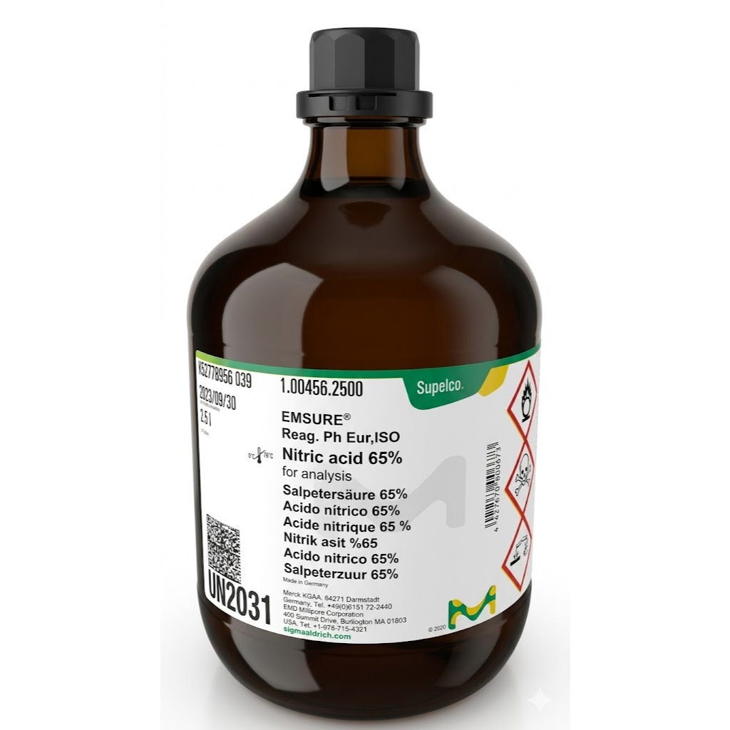 Asam Nitrat / Nitric Acid / HNO3 65% Merck 100456 Repack 500 ml