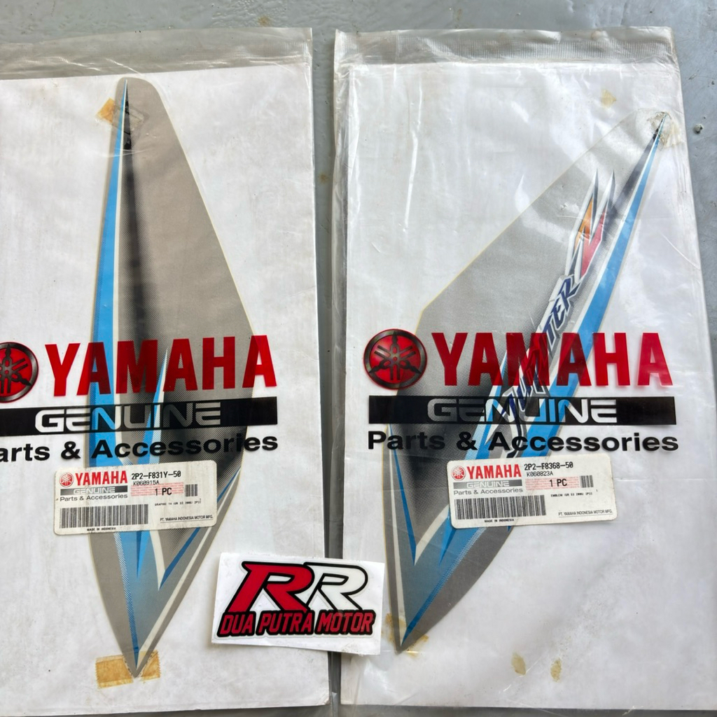 eceran striping original ori yamaha jupiter z burhan buek tahun 2006 silver hitam 2P2 50