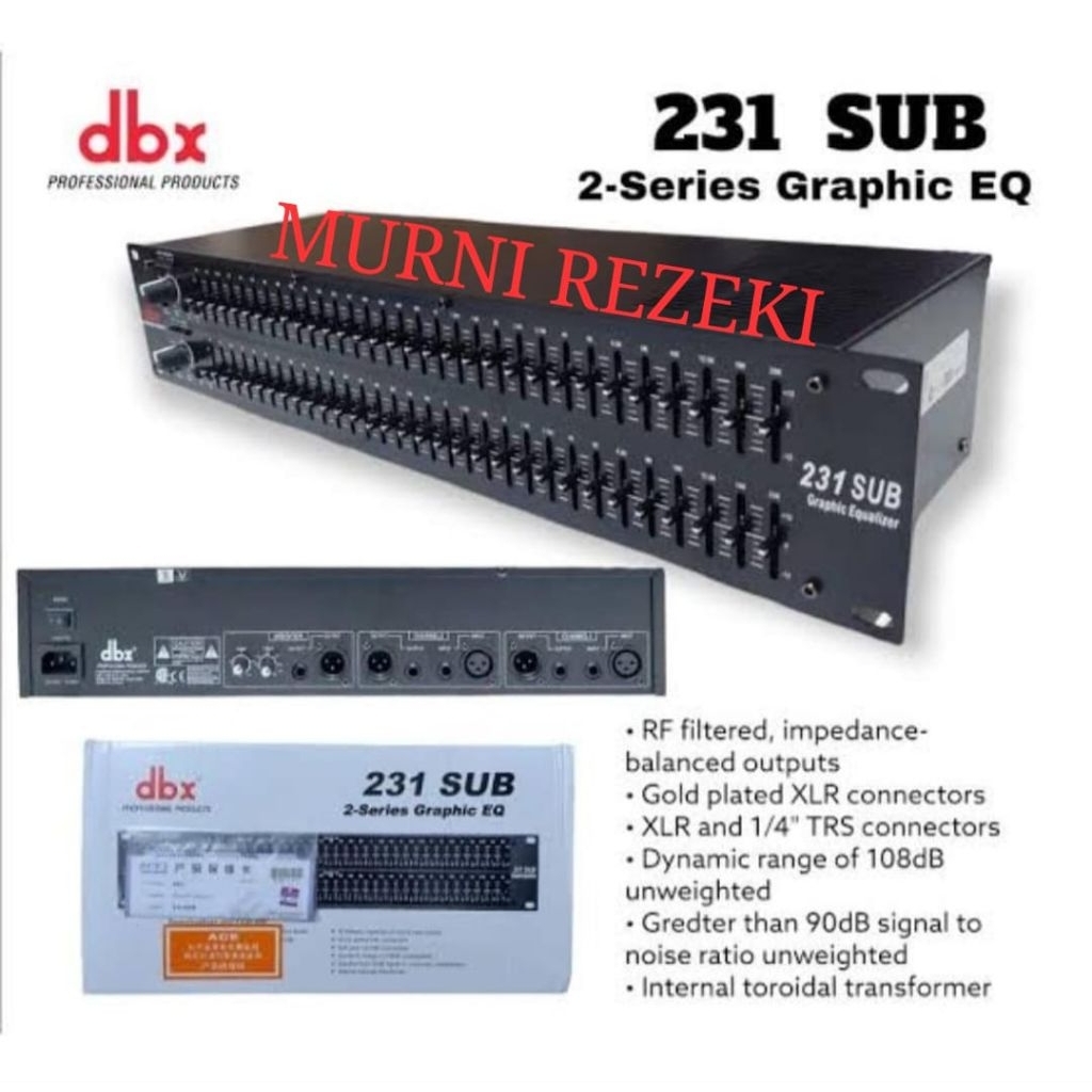 EQUALIZER DBX 231 PLUS SUB GRADEA /DBX 231+SUB