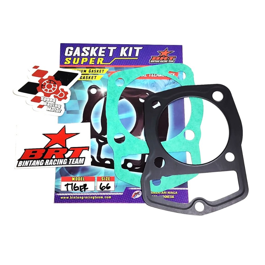 PAKING BRT GASKET BLOK HEAD TIGER GL PRO GL MAX MEGAPRO CB100 CB 125 66mm 66 mm PACKING ATAS BAWAH G